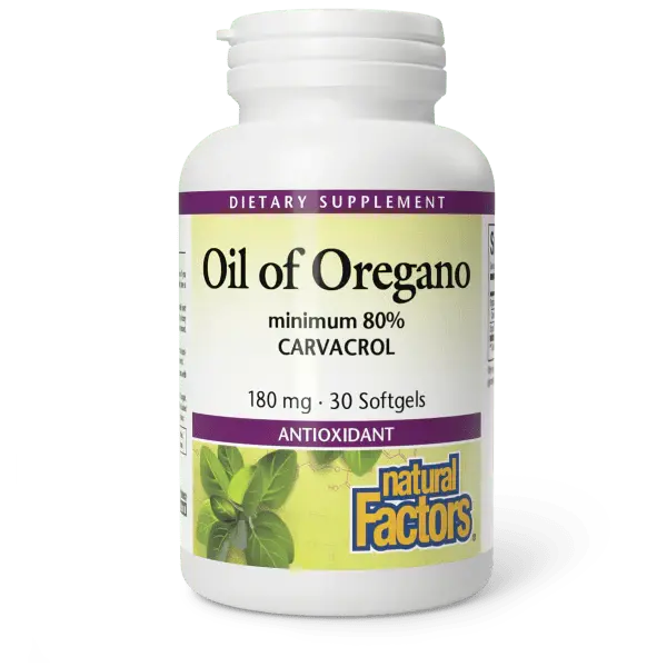 Natural Factors Oregano Oil Softgels – 30 Capsules 1