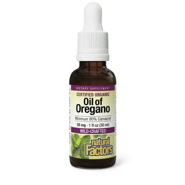 Natural Factors Organic Oregano Oil Liquid Supplement (1 Fl Oz) 1