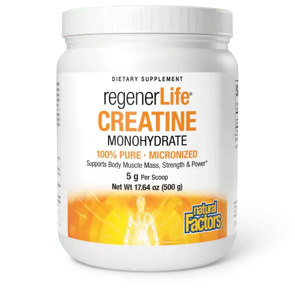 Natural Factors Regenerlife Creatine Monohydrate Powder – 17.64 Oz 1