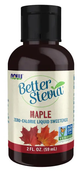 Now Better Stevia Liquid Sweetener – Maple Flavor, 2 Oz 1