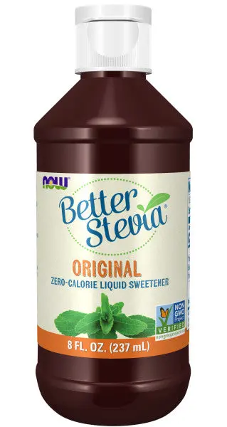 Now Better Stevia Liquid Sweetener – Unflavored, 8-Ounce Bottle 1