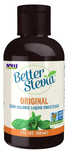 Now Better Stevia Liquid – Unflavored Concentrated Extract, 2-Ounce Bottle 1