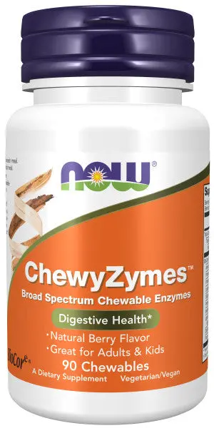 Now Chewyzymes Digestive Enzyme Gummies – 90 Count Chewables 1