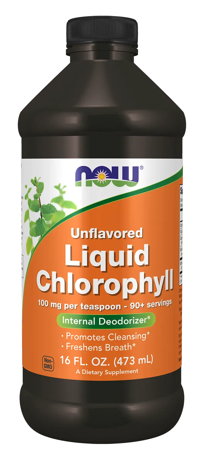 Now Chlorophyll Liquid Drops - Unflavored, Highly Concentrated (16 Oz) 1