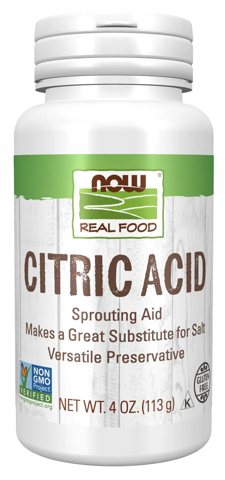 Now Citric Acid Powder – 4-Ounce Food-Grade Crystalline Form 1