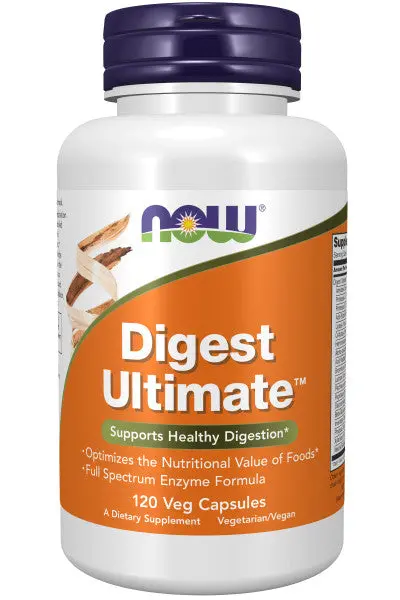 Now Digest Ultimate Enzyme Complex – 120 Count Veg Capsules 1