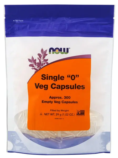 Now Empty Size '0' Vegetarian Capsules – 300 Count For Diy Supplement Blending 1
