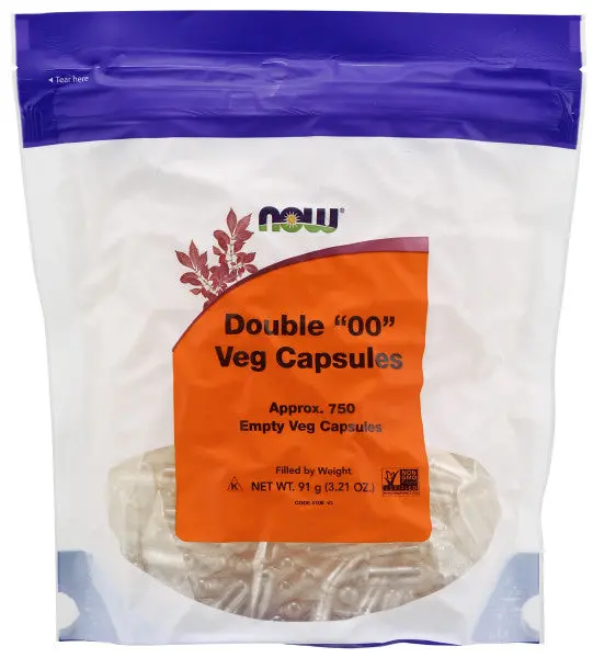Now Empty Vegetarian Capsules Size '00' – 750 Count 1