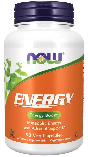 Now Energy Daily Support Supplement – 90 Count Veg Capsules 1