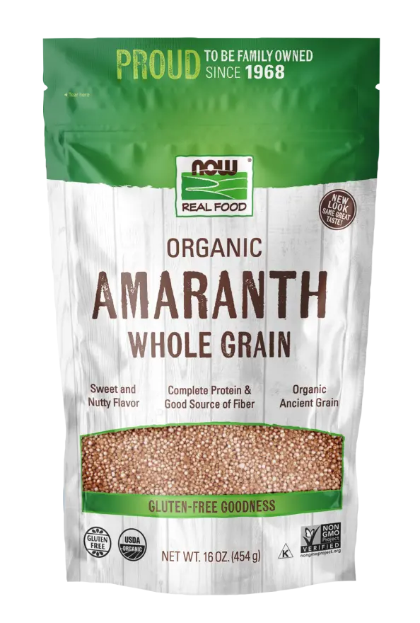 Now Foods Organic Amaranth Grain, 1 Lb Package 1