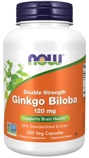Now Ginkgo Biloba 120 Mg – Vegetarian Capsules, 200 Count 1