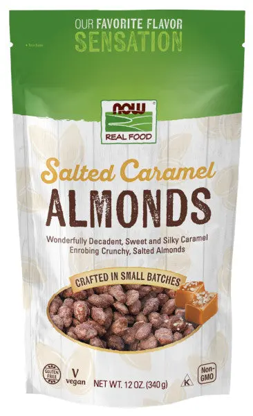 Now Salted Caramel Almonds – 12 Oz Bag 1