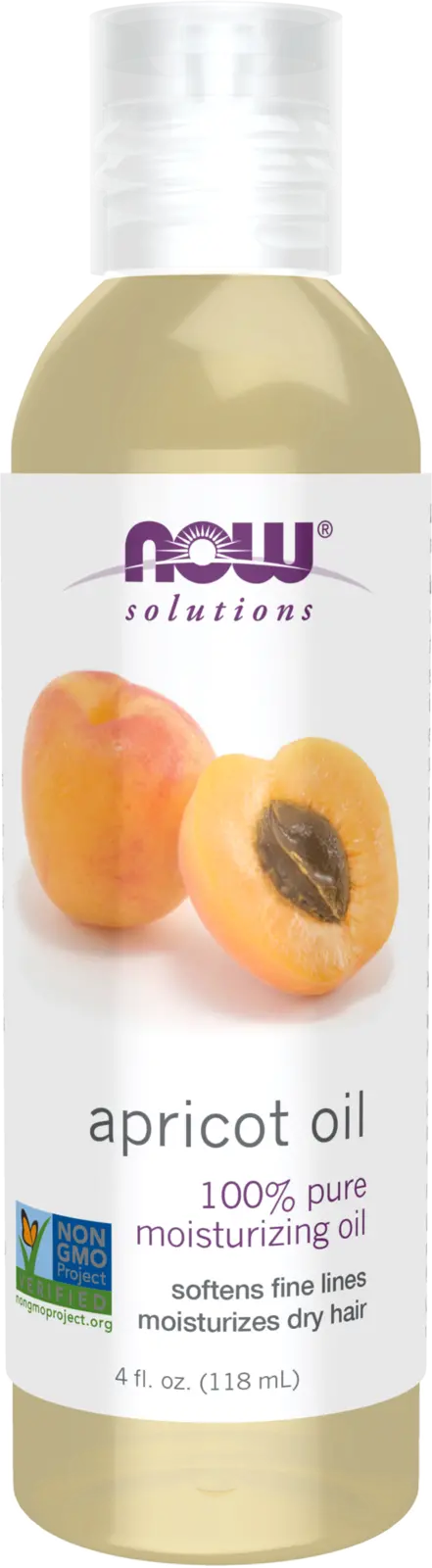 Now Solutions Apricot Kernel Oil – 4 Fl Oz Cold-Pressed Carrier Oil 1