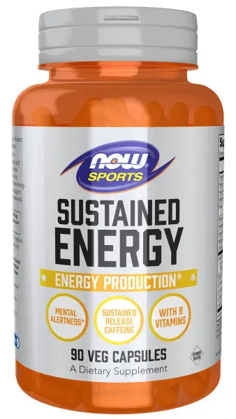 Now Sustained Energy Vegan Capsules – 90 Count 1