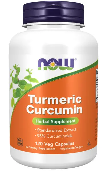 Now Turmeric Curcumin Veg Caps – 120 Count 1