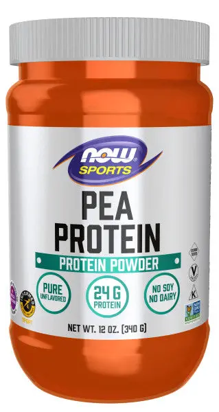 Now Unflavored Pea Protein Powder – 12 Ounces 1