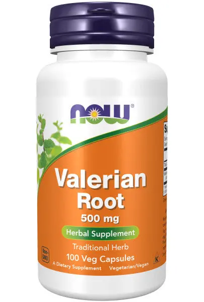 Now Valerian Root 500 Mg – 100 Capsules For Restful Sleep Support 1