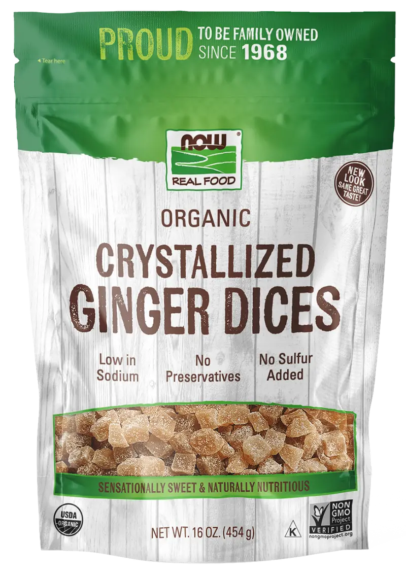 Organic Crystallized Ginger Dices – Non-Gmo, 1-Pound Bulk Bag 1