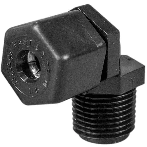 Parker 90-Degree Elbow Compression Fitting: 3/8-Inch Npt X 1/4-Inch Tubing 1