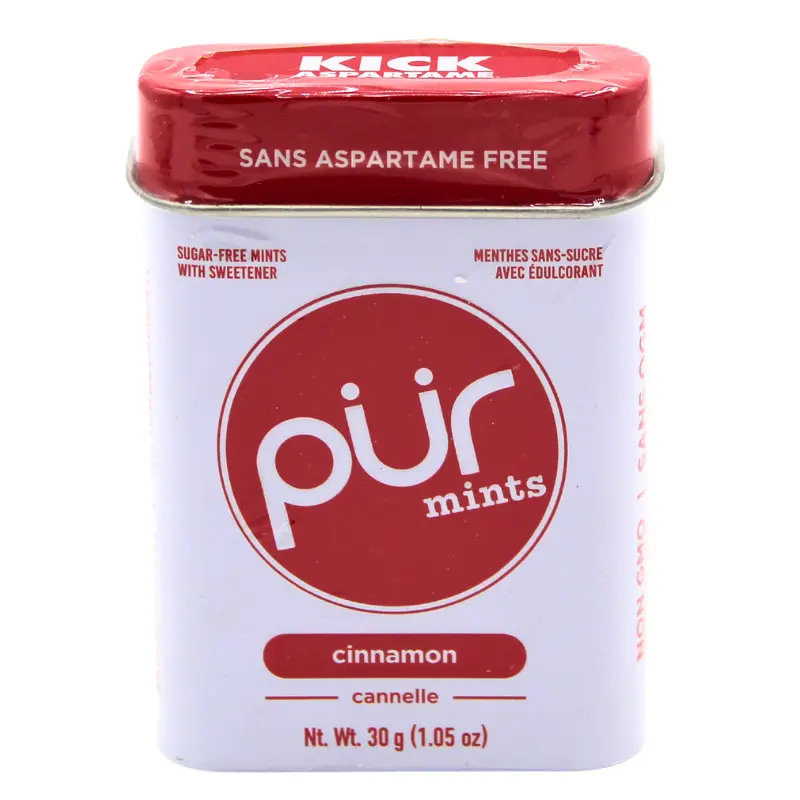 Pur Cinnamon Sugar-Free Mints – 1.05 Oz Pouch 1