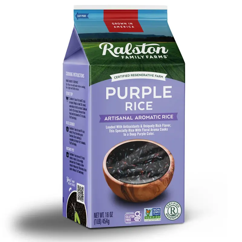 Ralston Family Farms Regenerative Purple Rice – 16 Oz 1