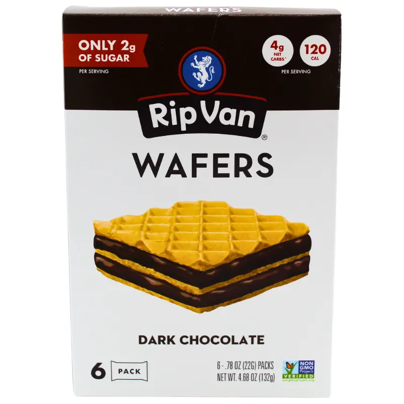 Rip Van Wafers Dark Chocolate Covered Wafer Cookies (4.68 Oz) 1