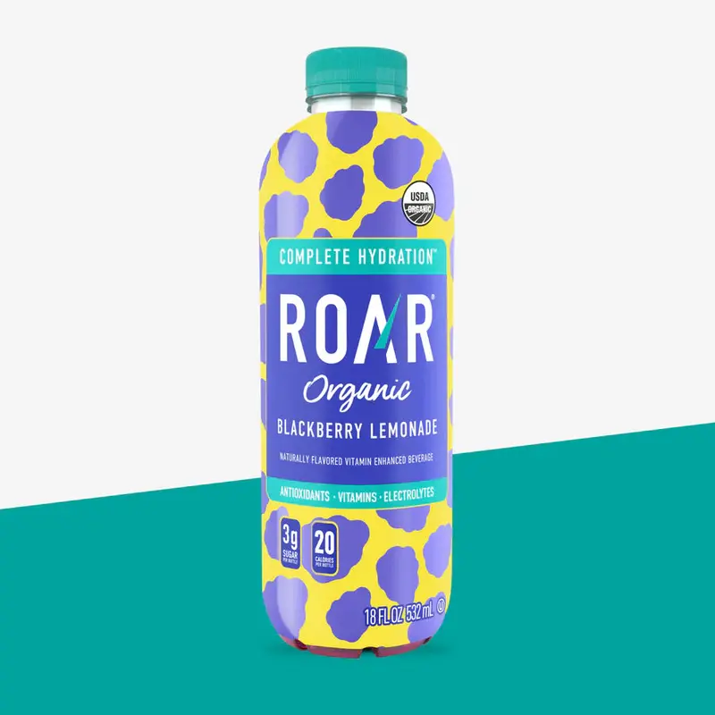 Roar Organic Blackberry Lemonade — Complete Hydration Drink, 18 Fl Oz 1