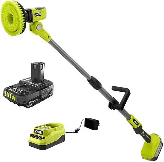 Ryobi One+ Cordless Telescoping Power Scrubber Kit 1