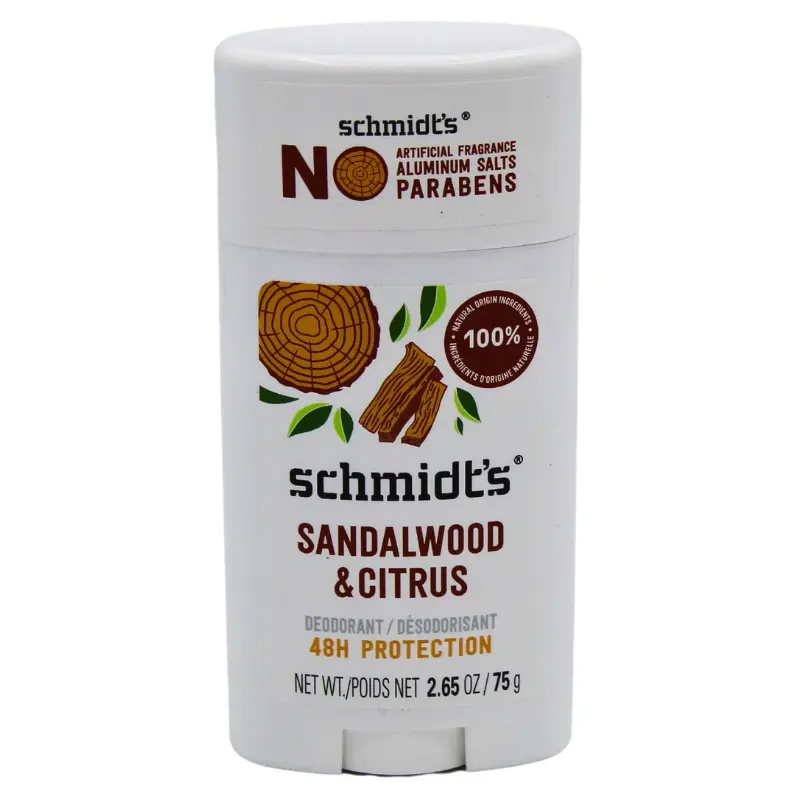 Schmidt’S Sandalwood & Citrus Deodorant Stick – Aluminum-Free, Natural Odor Protection, 2.65 Oz 1