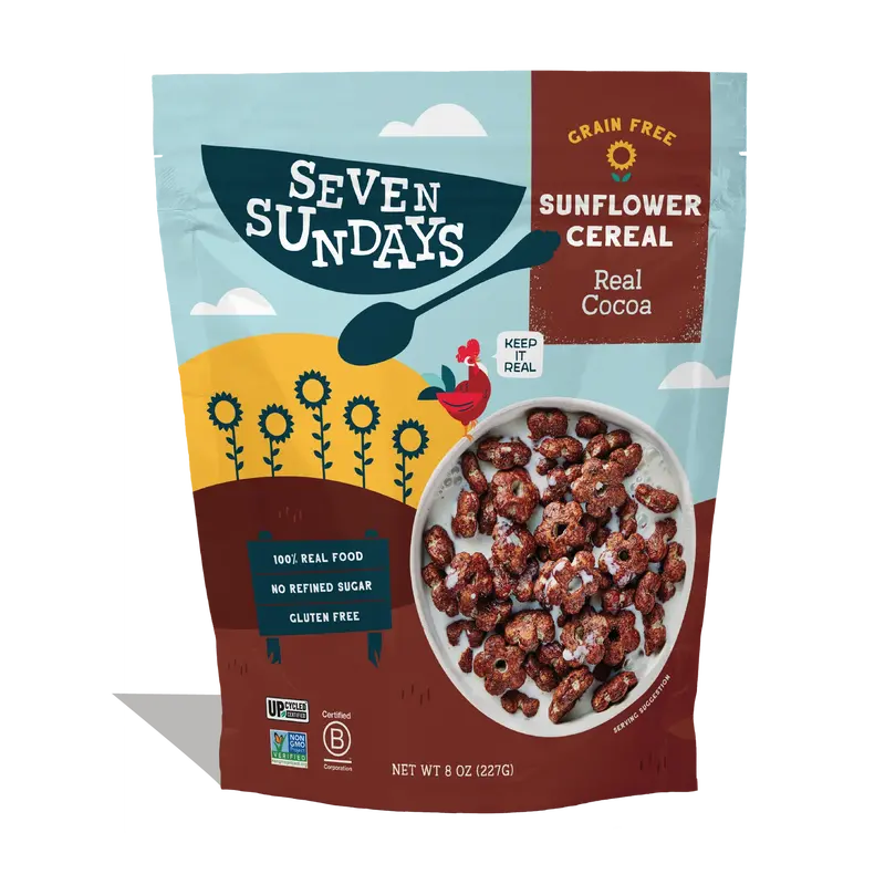 Seven Sundays Grain-Free Cocoa Sunflower Seed Cereal – Vegan, 8 Oz 1