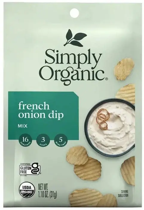 Simply Organic French Onion Seasoning Mix For Dips, 1.10 Oz 1