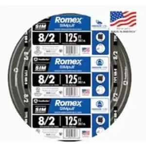 Southwire 6/3 Nm-B Copper Romex Cable With Ground – 250 Ft, Black (Model 28893602) 1