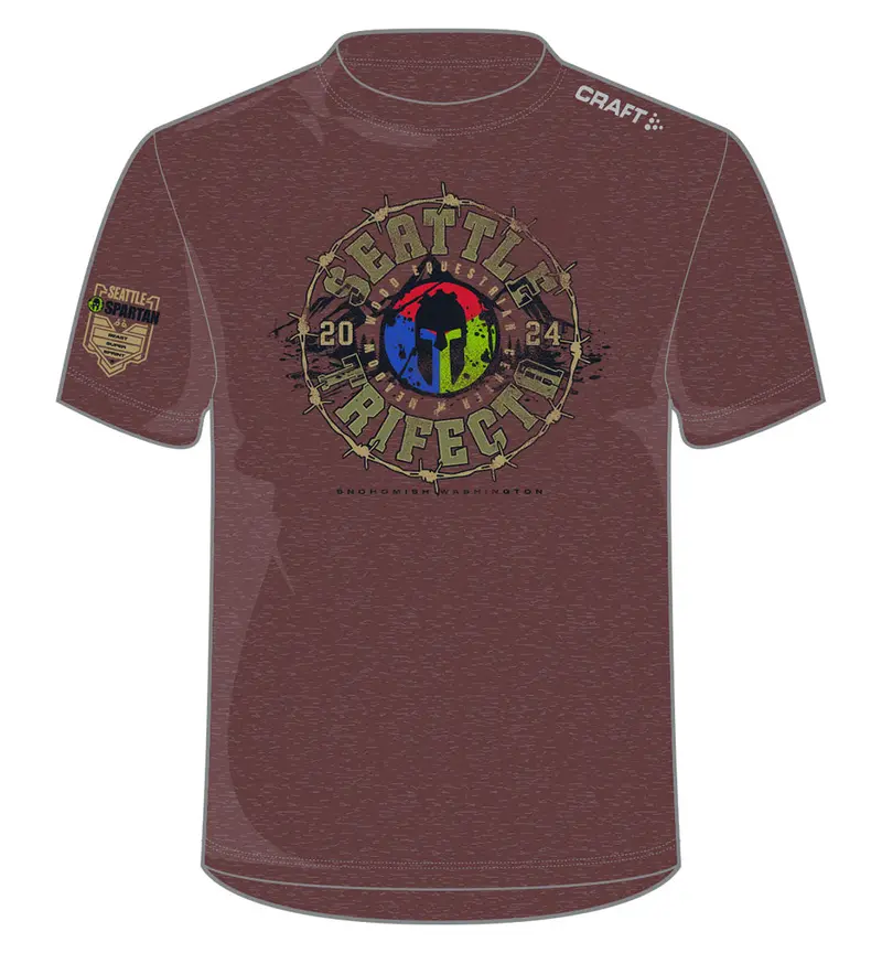 Spartan 2024 Seattle Obstacle Race Event T-Shirt 1
