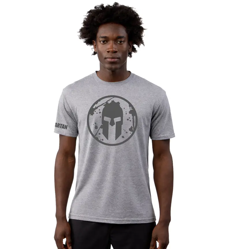 Spartan Helmet Logo Relaxed Fit Tee – Men'S 1