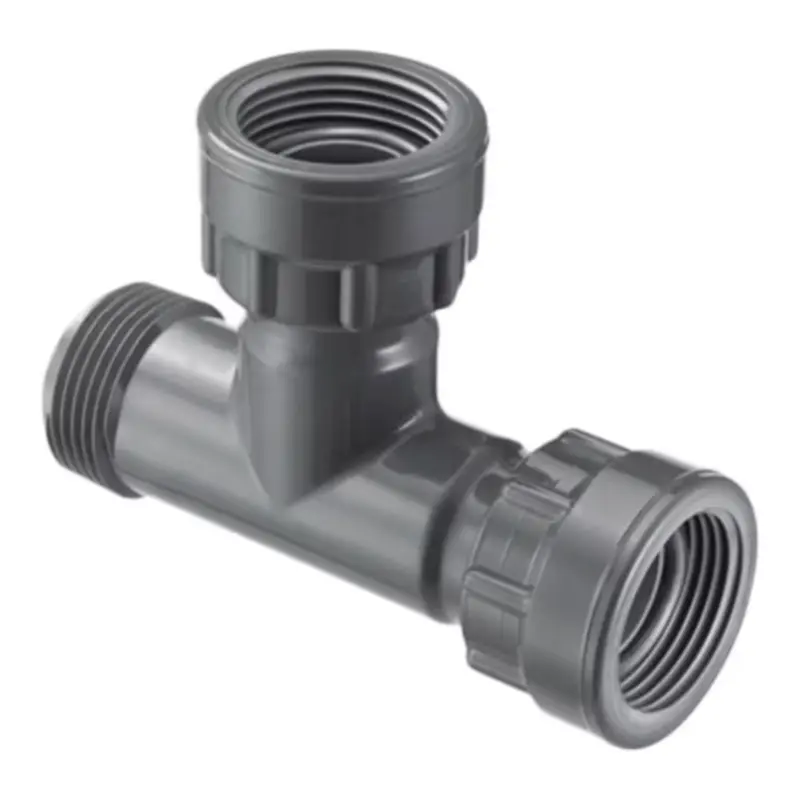 Spears 1-Inch Swivel Manifold Tee – Dual Swivel + Mipt With O-Ring Seal 1