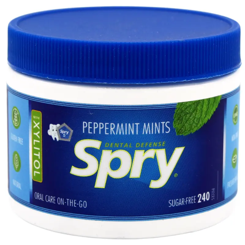 Spry Xylitol Breath Mints – Peppermint Flavor, 240 Count 1