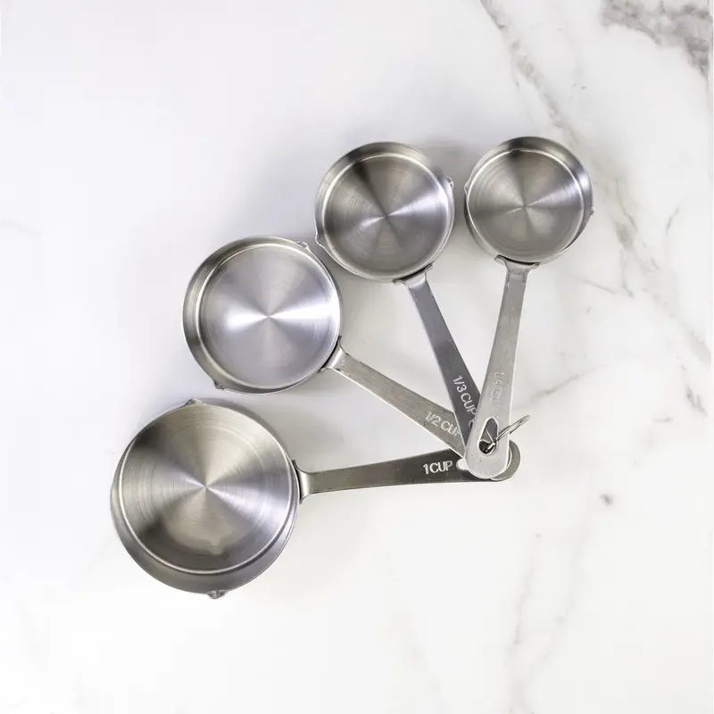 Stainless Steel Measuring Cup Set – 4-Piece By Mrs. Anderson 1