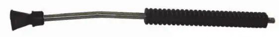 Stainless Steel Single Lance With Molded Handle, Tip Guard, And Nozzle Storage 1