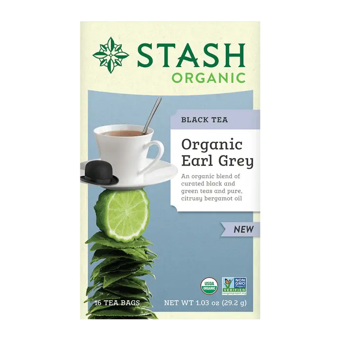 Stash Organic Earl Grey Black Tea Bags – 16 Count 1