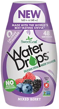 Sweet Leaf Mixed Berry Water Drops – 1.62 Oz Liquid Concentrate 1