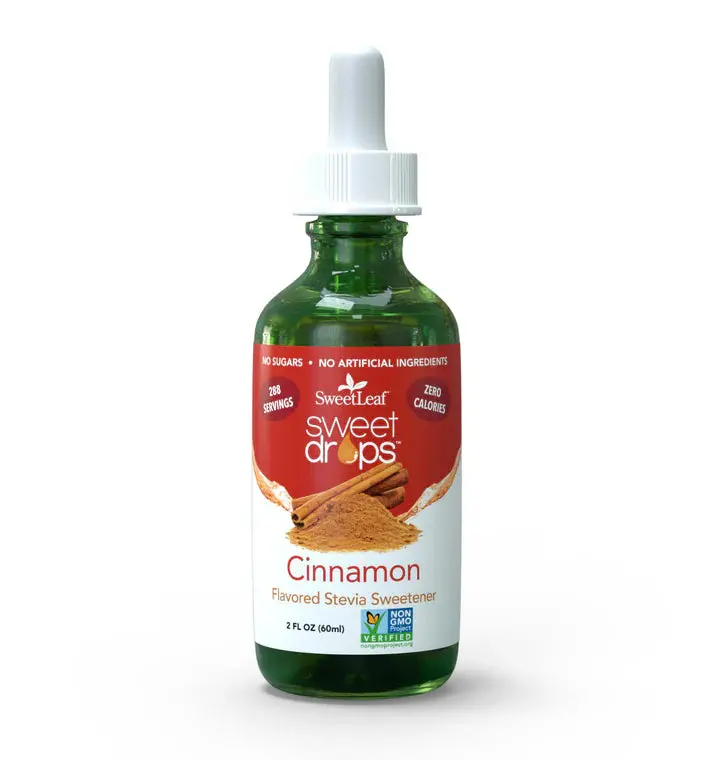 Sweetleaf Cinnamon Sweet Drops – Zero-Calorie Liquid Stevia Flavoring, 2 Fl Oz 1