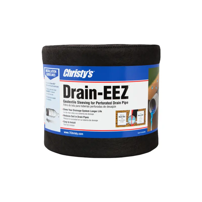 T. Christy Drain-Eez Polypropylene Drain Sleeve – 6" × 100 Ft 1