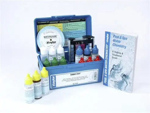 Taylor K-2105 Low-Range Comprehensive Pool Water Test Kit 1