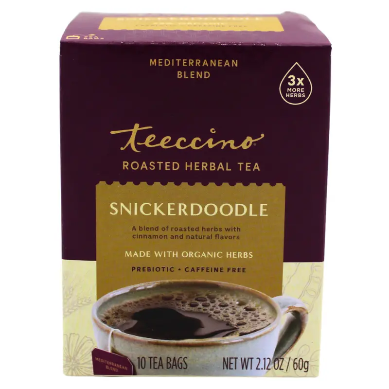 Teeccino Snickerdoodle Herbal Tea – Caffeine-Free Roasted Blend, 10 Count 1