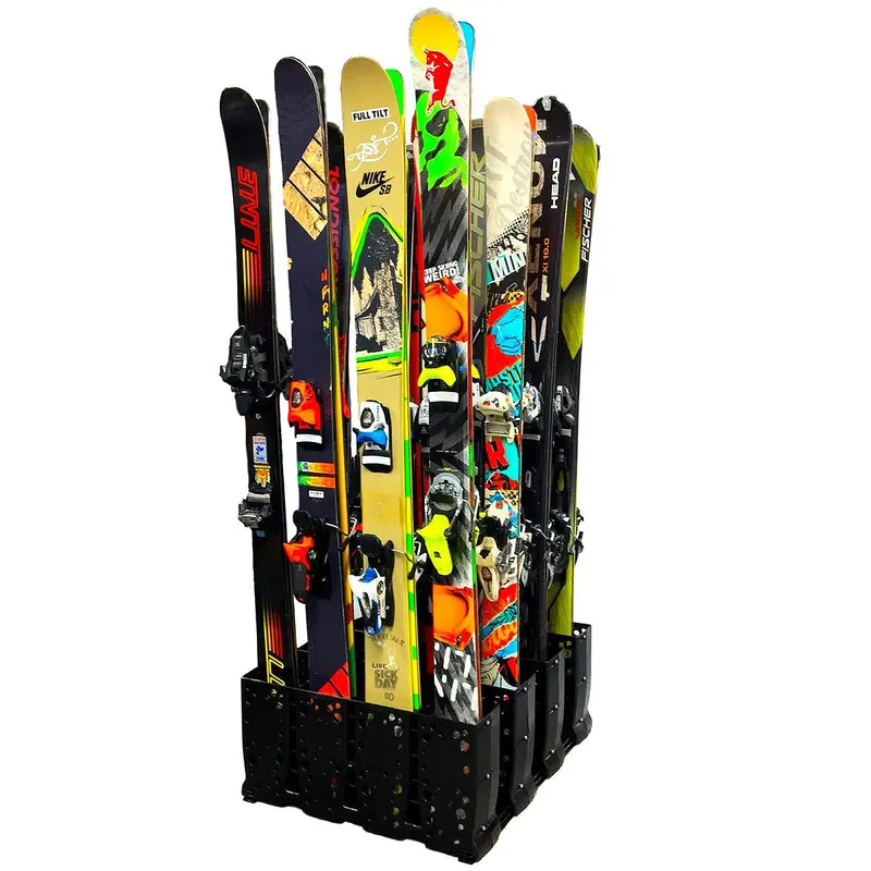 Telluride Commercial Ski Storage Rack – Holds 16 Pairs 1