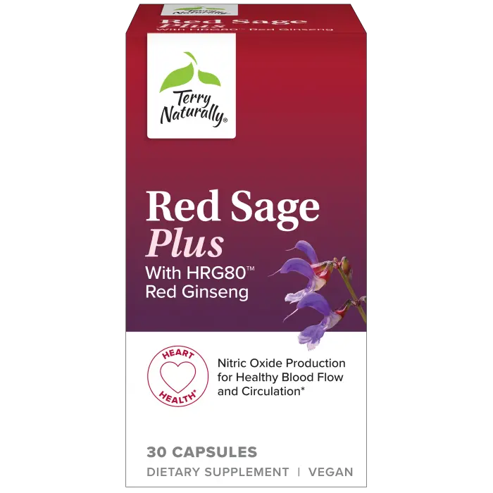 Terry Naturally Red Sage Plus Herbal Supplement – 30 Capsules 1