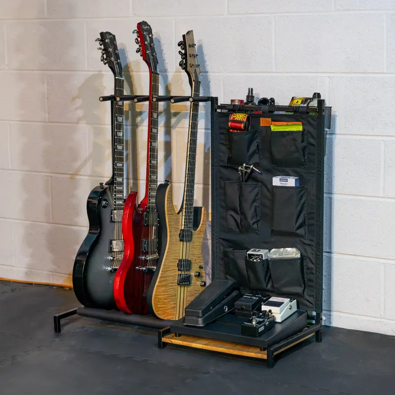 The Opener 5-Guitar Wall Rack – Matte Black Compact Guitar Storage 1