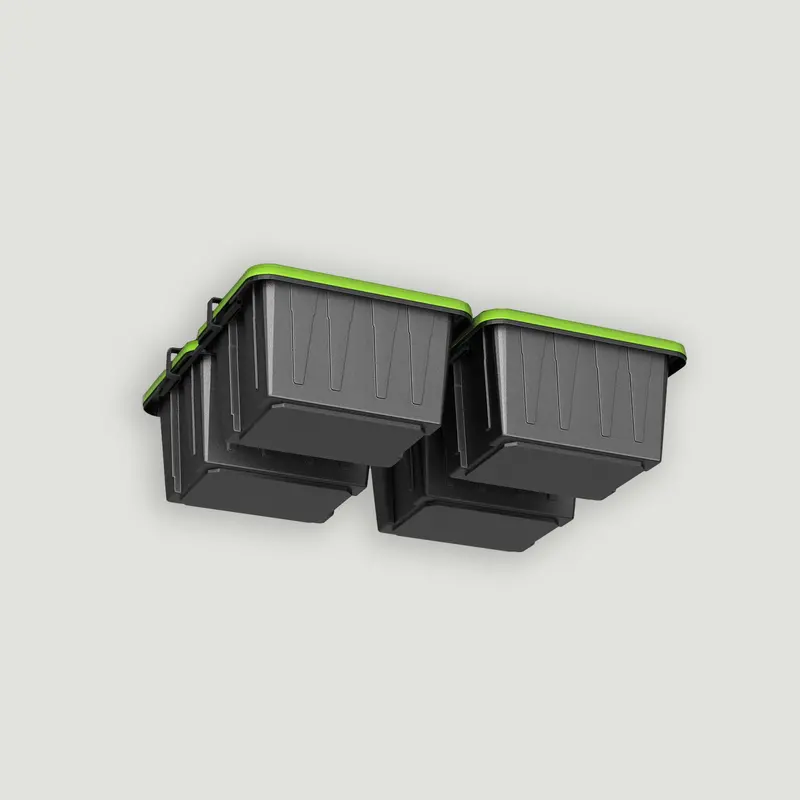 Toteloft 4-Bin Overhead Tote Organizer | 200 Lb Load Limit 1