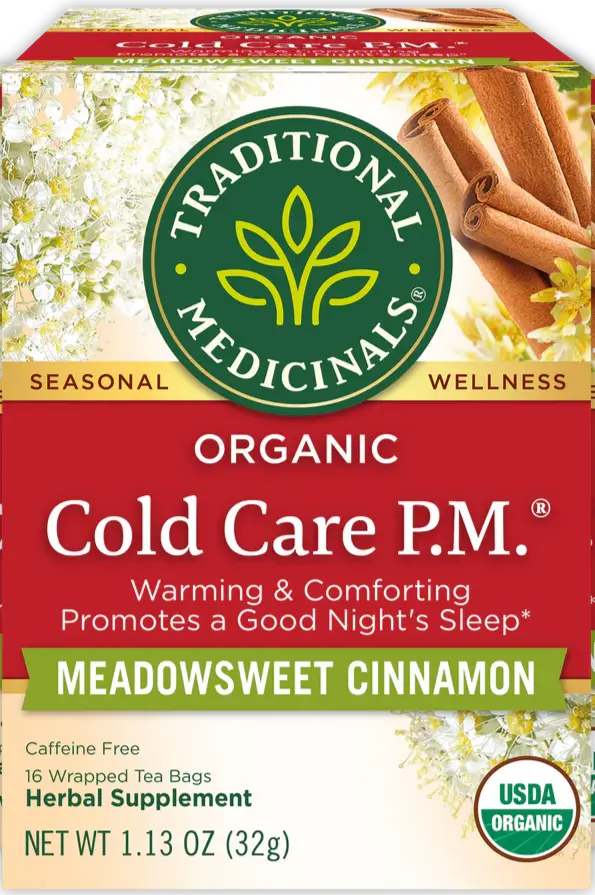 Traditional Medicinals Organic Cold Care P.M. Herbal Tea – 16 Tea Bags 1