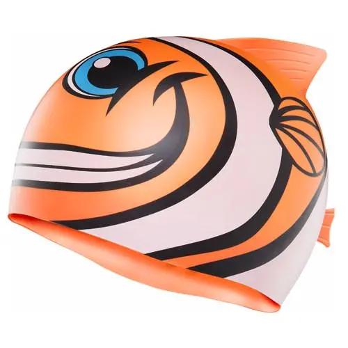 Tyr Kids’ Themed Swim Cap – Fun Character Design 1
